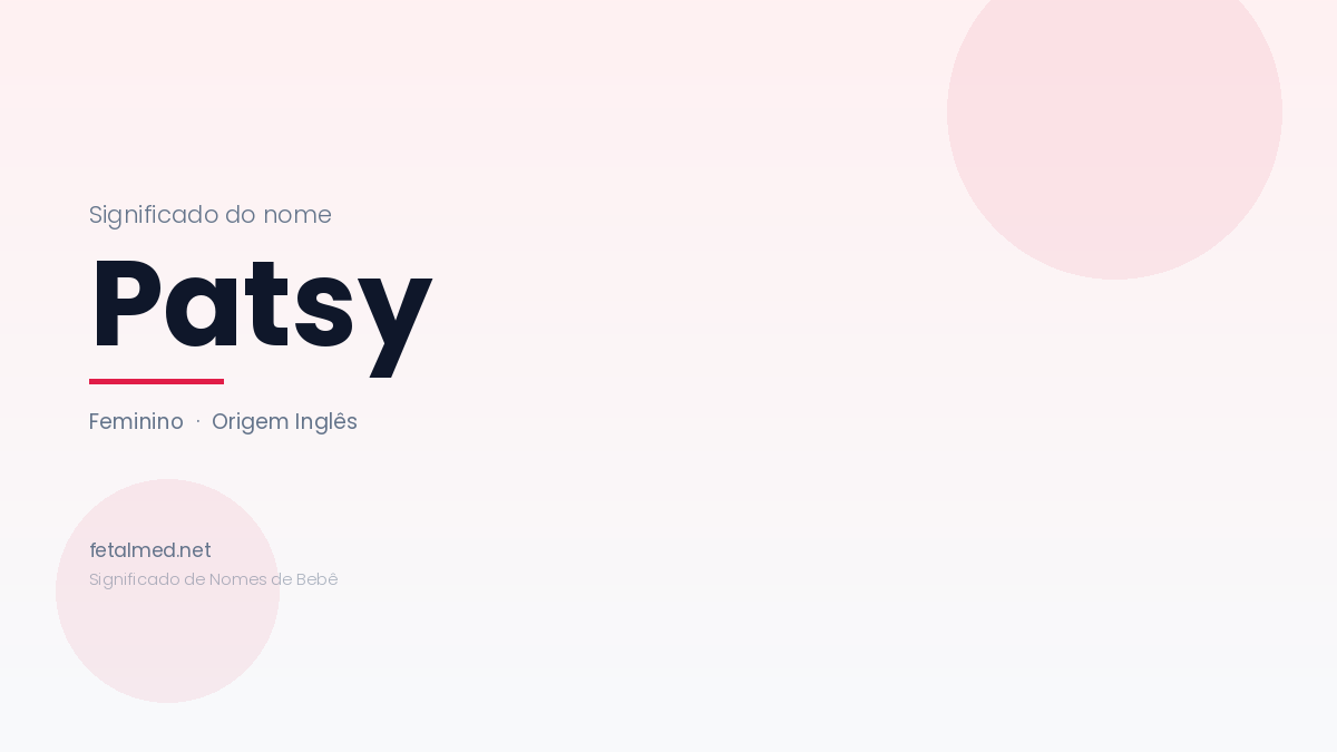Patsy Example Patsy - Fetalmed